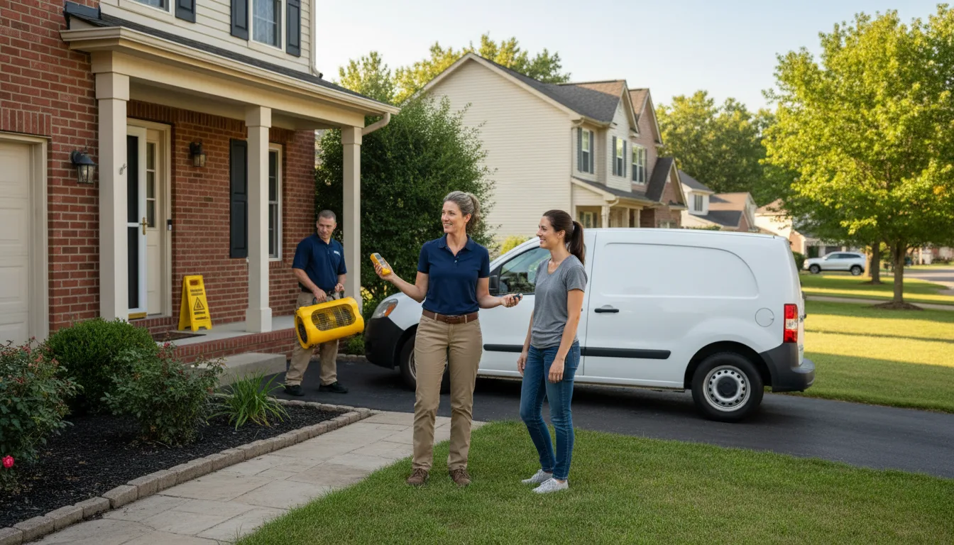 Water restoration image for Water Damage & Restoration Services in Albany, IN